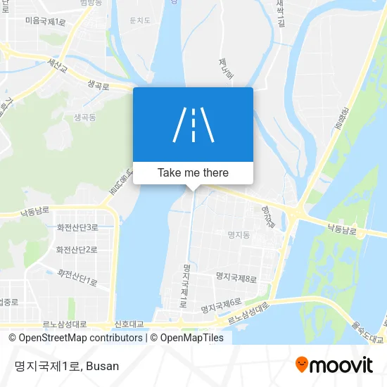 명지국제1로 map