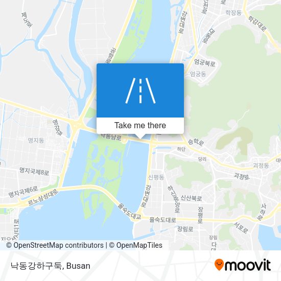 낙동강하구둑 map