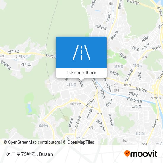 여고로75번길 map