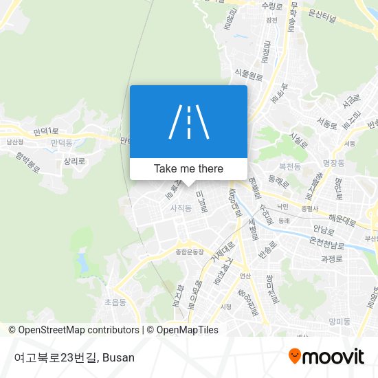 여고북로23번길 map