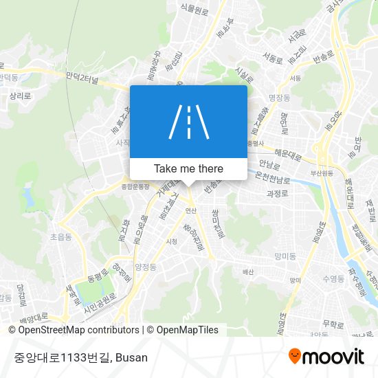 중앙대로1133번길 map