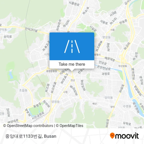 중앙대로1133번길 map