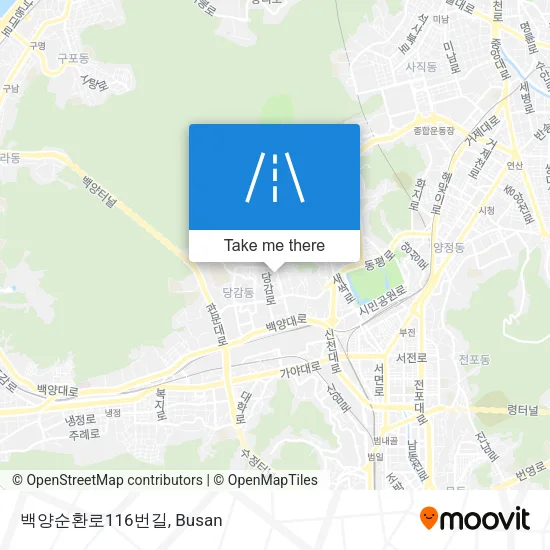 백양순환로116번길 map