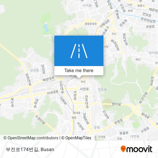 부전로174번길 map