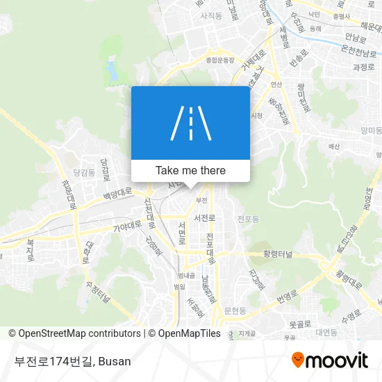 부전로174번길 map