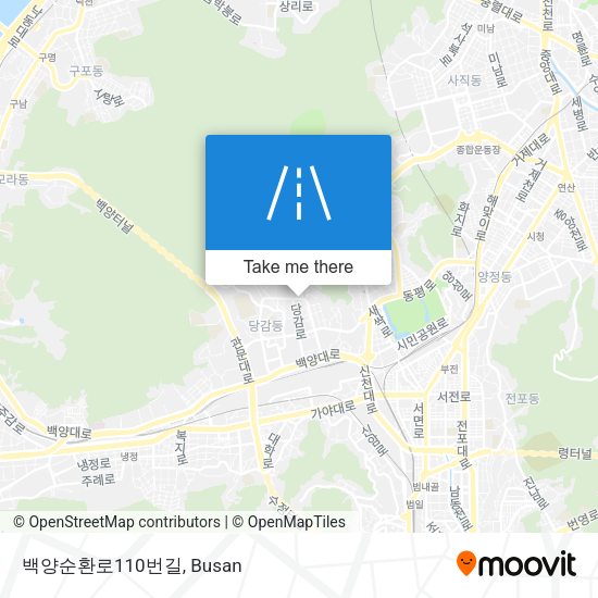 백양순환로110번길 map