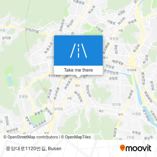 중앙대로1120번길 map