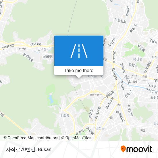 사직로70번길 map
