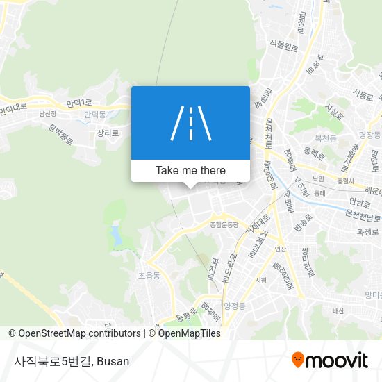 사직북로5번길 map