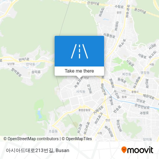 아시아드대로213번길 map