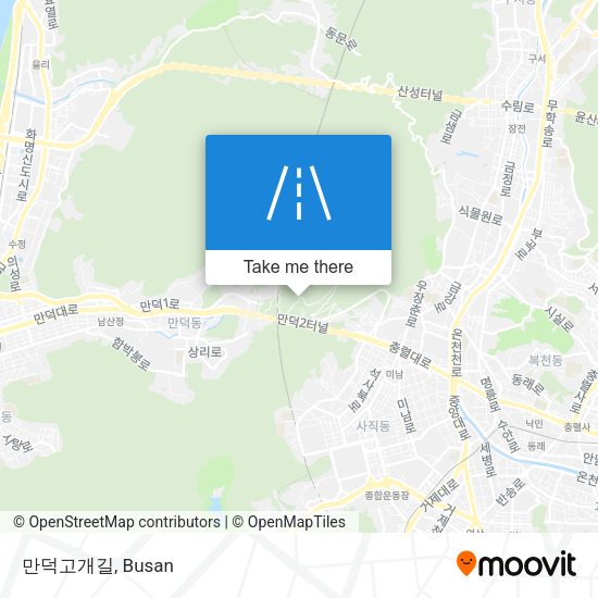 만덕고개길 map