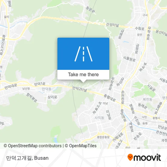 만덕고개길 map