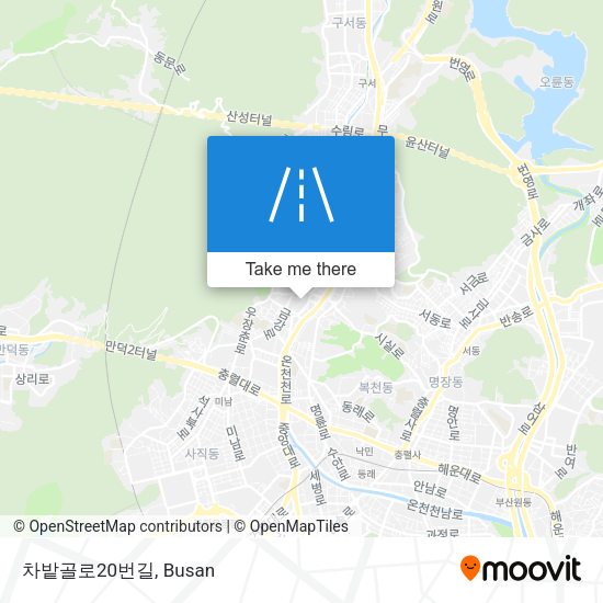 차밭골로20번길 map