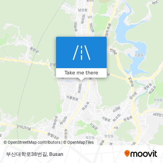 부산대학로38번길 map