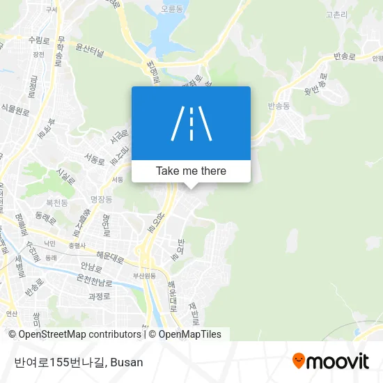 반여로155번나길 map