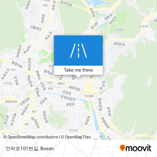 안락로101번길 map