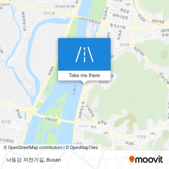 낙동강 자전거길 map