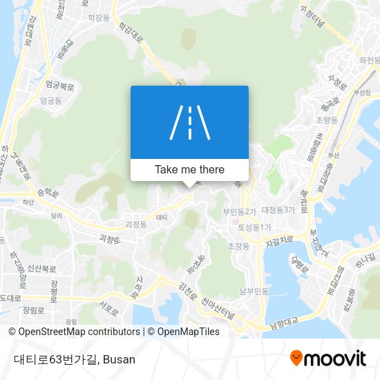 대티로63번가길 map