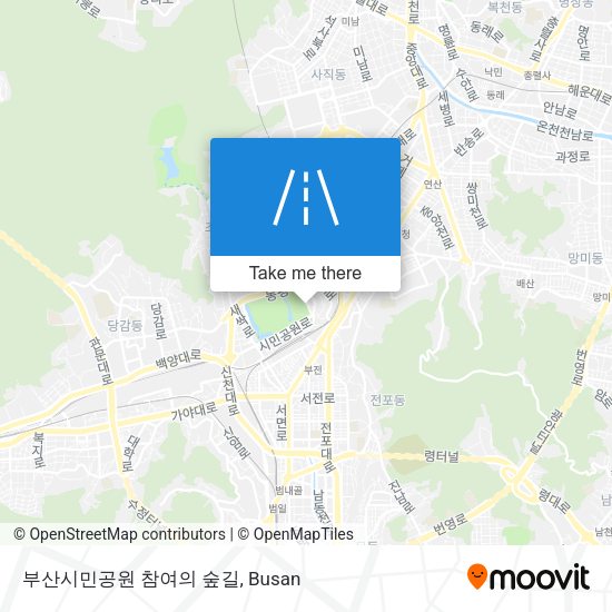 부산시민공원 참여의 숲길 map