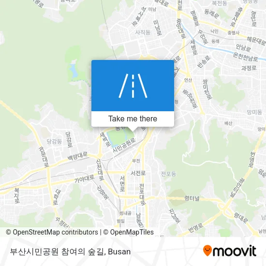 부산시민공원 참여의 숲길 map