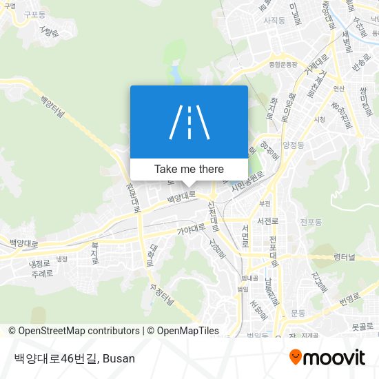 백양대로46번길 map