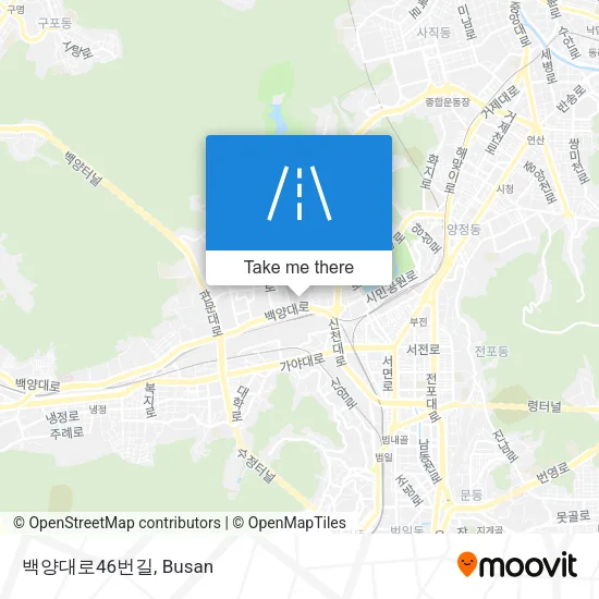 백양대로46번길 map