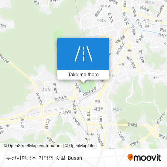 부산시민공원 기억의 숲길 map