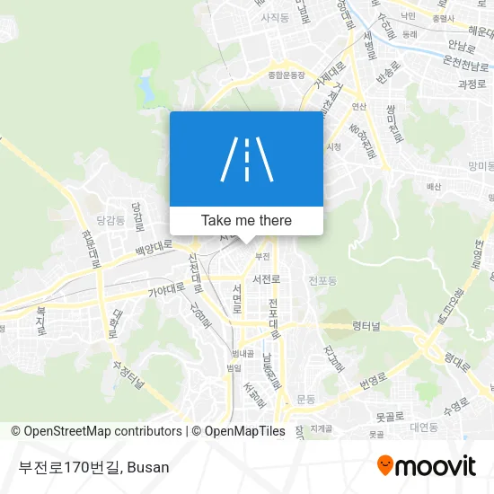 부전로170번길 map