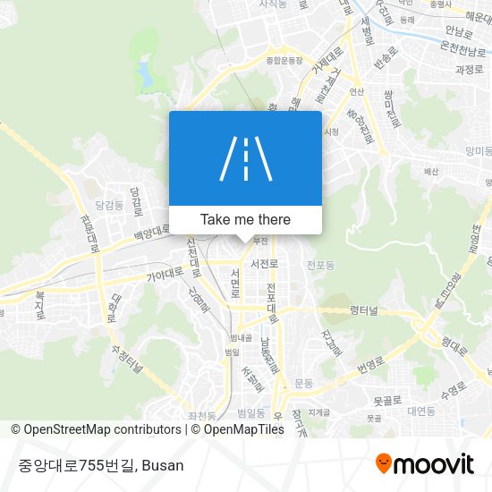 중앙대로755번길 map