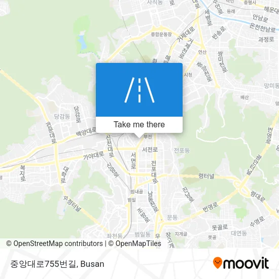중앙대로755번길 map