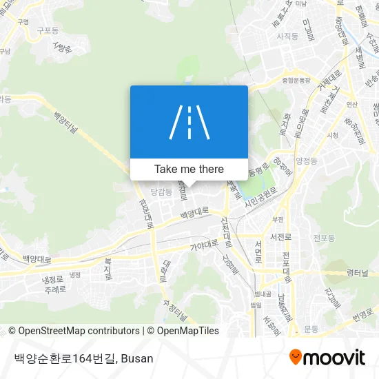 백양순환로164번길 map