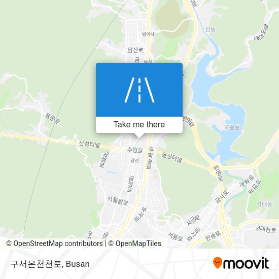 구서온천천로 map