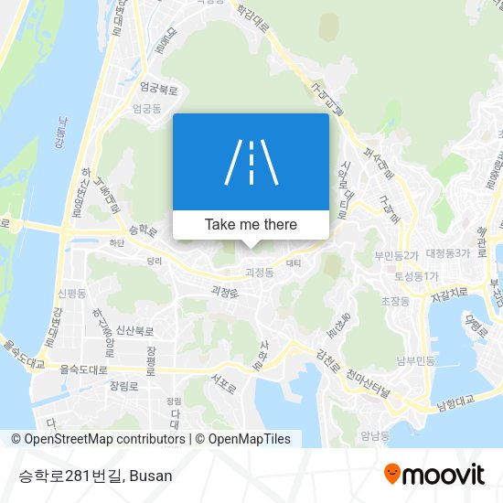 승학로281번길 map