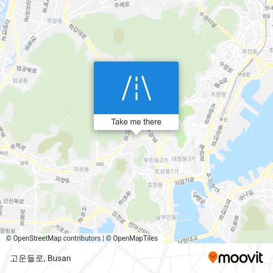 고운들로 map