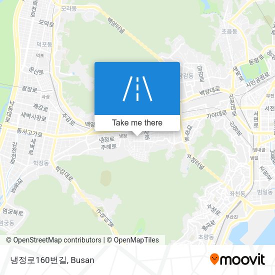 냉정로160번길 map