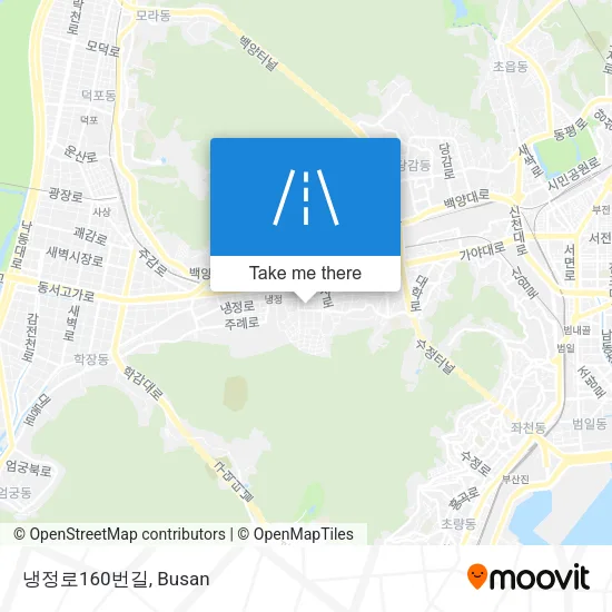 냉정로160번길 map