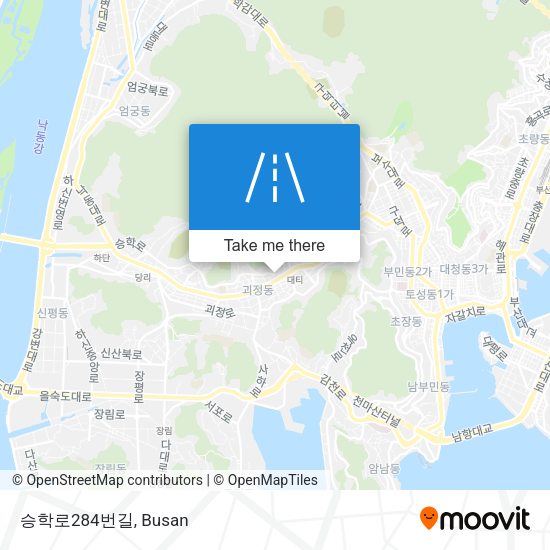 승학로284번길 map