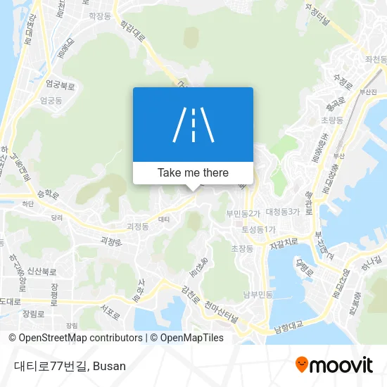 대티로77번길 map