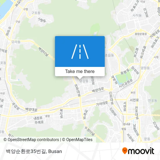 백양순환로35번길 map