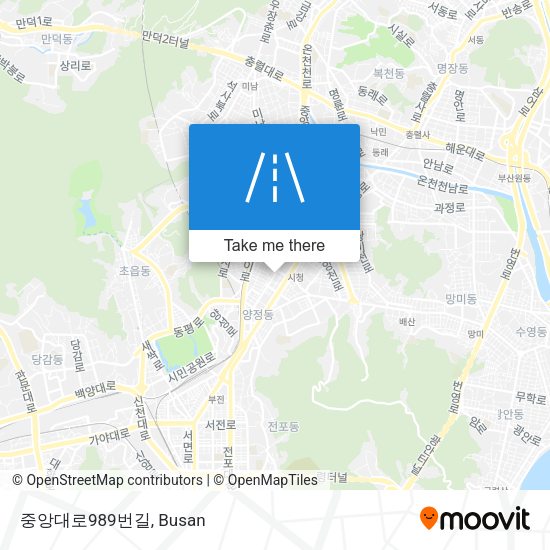 중앙대로989번길 map