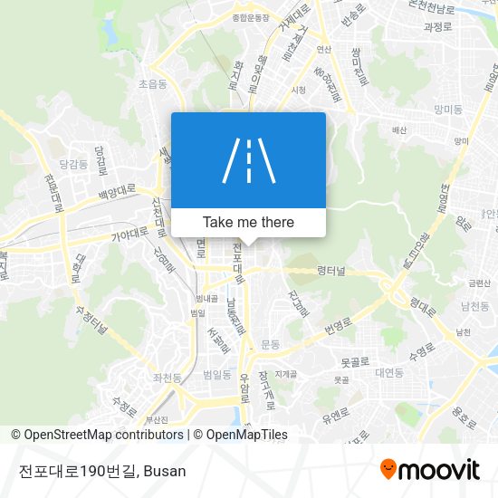 전포대로190번길 map