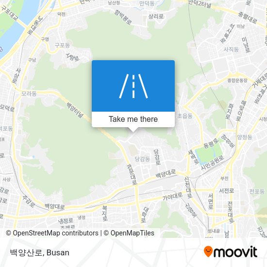 백양산로 map