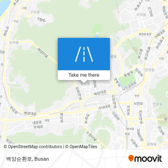 백양순환로 map