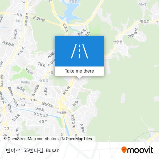 반여로155번다길 map