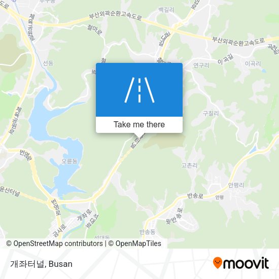개좌터널 map