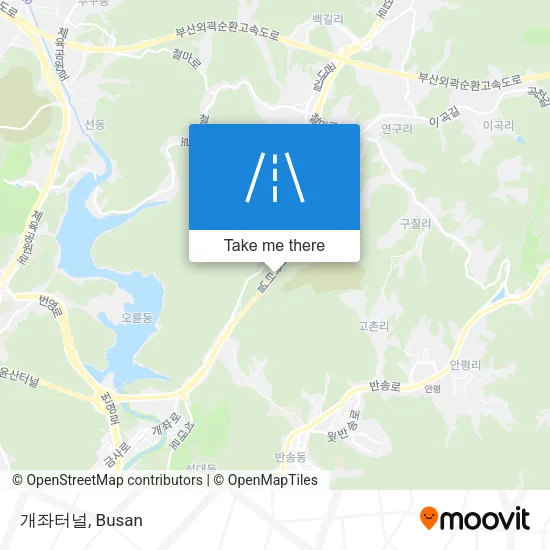 개좌터널 map