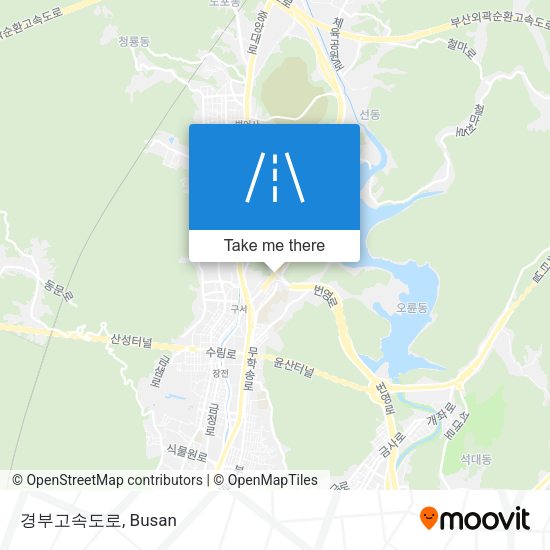 경부고속도로 map