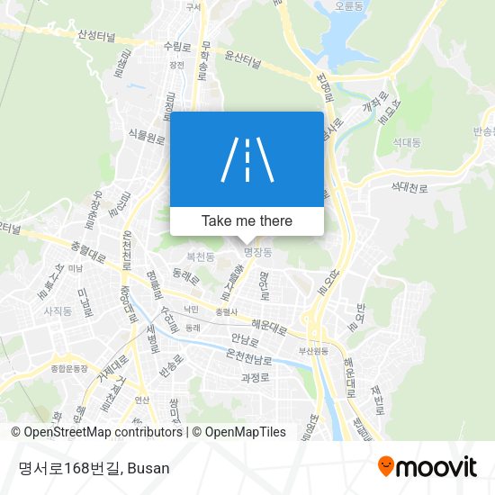 명서로168번길 map
