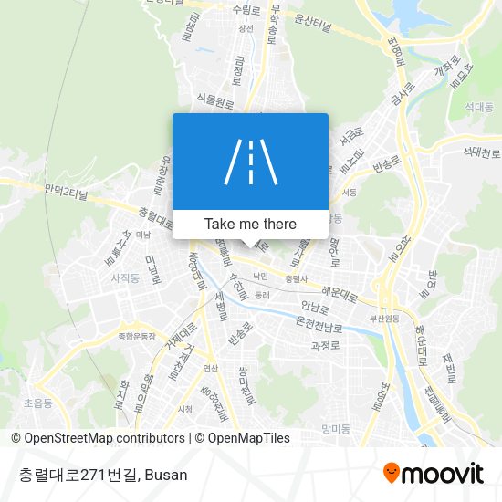 충렬대로271번길 map