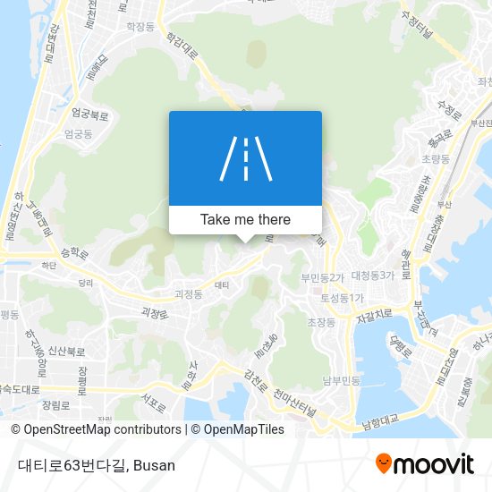 대티로63번다길 map